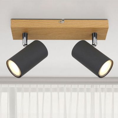 Globo Lighting Robby lampa podsufitowa 2x35 W drewno-grafitowa 57911-2G