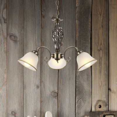 Globo Lighting Odin lampa wisząca 3x60W stare złoto/satyna 60208-3