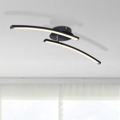 Globo Lighting Tansy I lampa podsufitowa 1x12W LED czarny mat/opal 67129-12