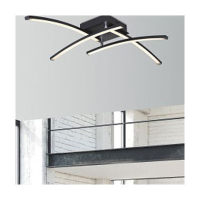 Globo Lighting Tansy I lampa podsufitowa 1x24W LED czarny mat/opal 67129-24