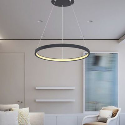 Globo Lighting Ralph lampa wisząca 1x19W LED czarny mat/opal 67192-19B