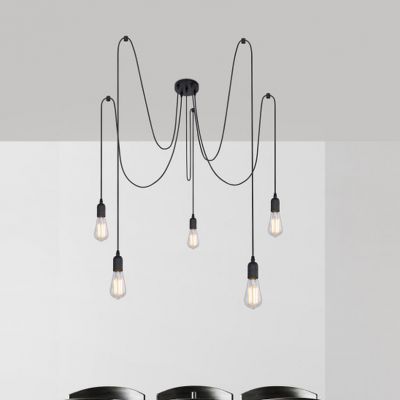 Globo Lighting Maracana lampa wisząca 5x60W czarna A110-5