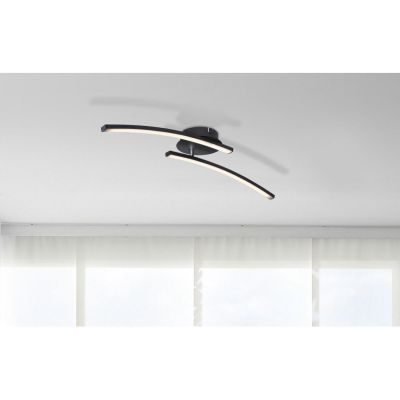 Globo Lighting Tansy I lampa podsufitowa 1x12W LED czarny mat/opal 67129-12