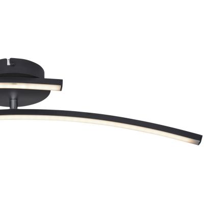 Globo Lighting Tansy I lampa podsufitowa 1x12W LED czarny mat/opal 67129-12