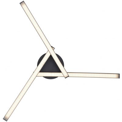 Globo Lighting Tansy I lampa podsufitowa 1x18W LED czarny mat/opal 67129-18