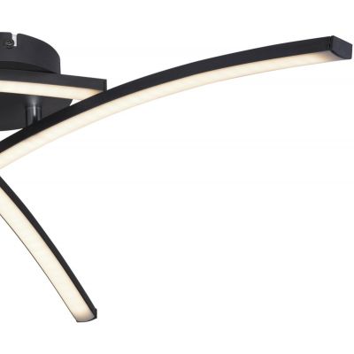 Globo Lighting Tansy I lampa podsufitowa 1x18W LED czarny mat/opal 67129-18