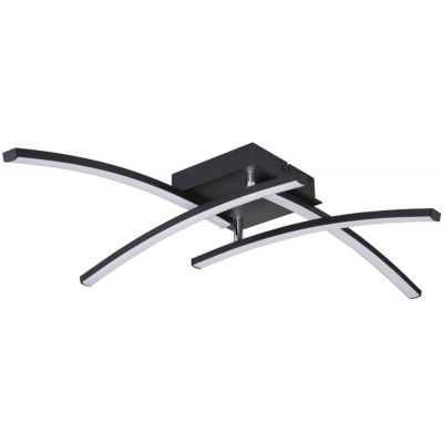 Globo Lighting Tansy I lampa podsufitowa 1x24W LED czarny mat/opal 67129-24