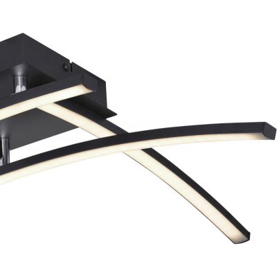 Globo Lighting Tansy I lampa podsufitowa 1x24W LED czarny mat/opal 67129-24