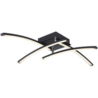 Globo Lighting Tansy I lampa podsufitowa 1x24W LED czarny mat/opal 67129-24