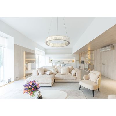 Globo Lighting Mucky lampa wisząca 1x50W chrom/kryształ 67162-50