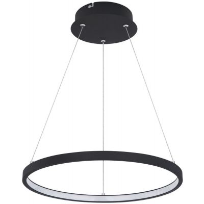 Globo Lighting Ralph lampa wisząca 1x19W LED czarny mat/opal 67192-19B