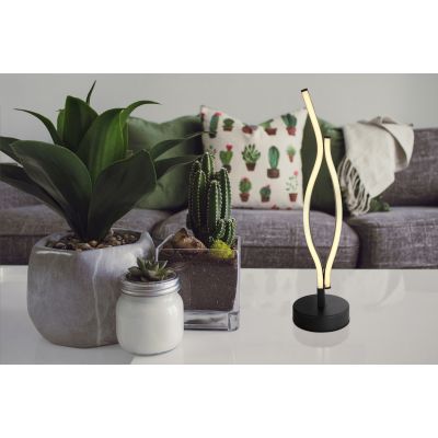 Globo Lighting Geronimo lampa stołowa 2x12W czarny mat 67206T