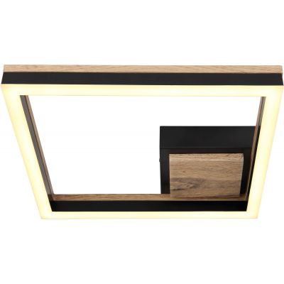 Globo Lighting Beatrix lampa podsufitowa 1x12W czarny mat/drewno 67297D