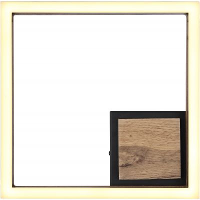 Globo Lighting Beatrix lampa podsufitowa 1x12W czarny mat/drewno 67297D