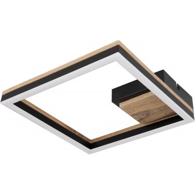 Globo Lighting Beatrix lampa podsufitowa 1x12W czarny mat/drewno 67297D