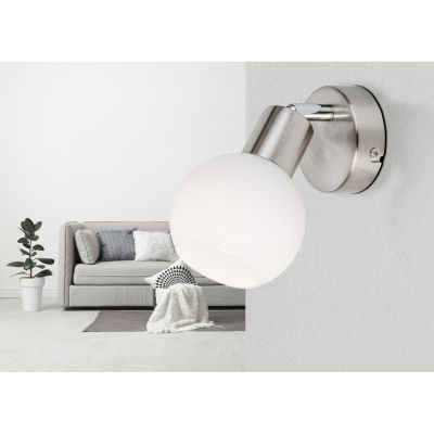 Globo Lighting Loxy kinkiet 1x5 W biały-nikiel 871601016X