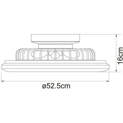 Globo Lighting Travo lampowentylator podsufitowy 1x30 W biała 03628