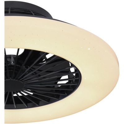 Globo Lighting Travo lampowentylator podsufitowy 1x30 W czarna 03628B