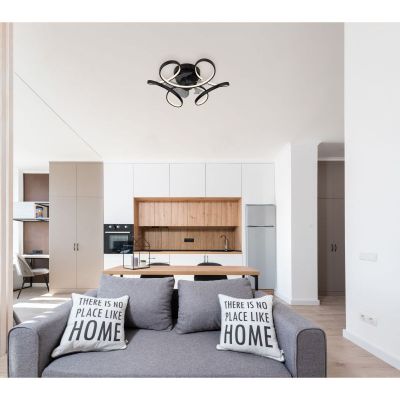 Globo Lighting Travo lampowentylator podsufitowy 1x30 W czarny mat 03638