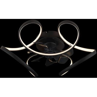 Globo Lighting Travo lampowentylator podsufitowy 1x30 W czarny mat 03638