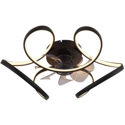 Globo Lighting Travo lampowentylator podsufitowy 1x30 W czarny mat 03638