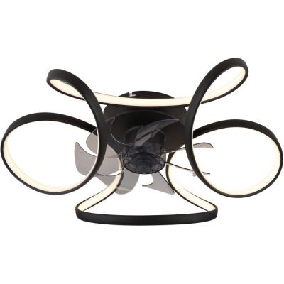 Globo Lighting Travo lampowentylator podsufitowy 1x30 W czarny mat 03638