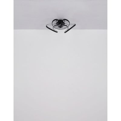 Globo Lighting Travo lampowentylator podsufitowy 1x30 W czarny mat 03638