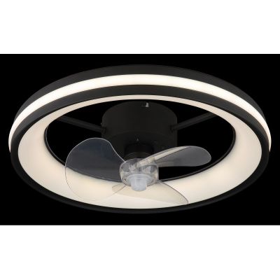 Globo Lighting Gatian lampowentylator podsufitowy 1x30 W czarna 03651