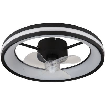 Globo Lighting Gatian lampowentylator podsufitowy 1x30 W czarna 03651