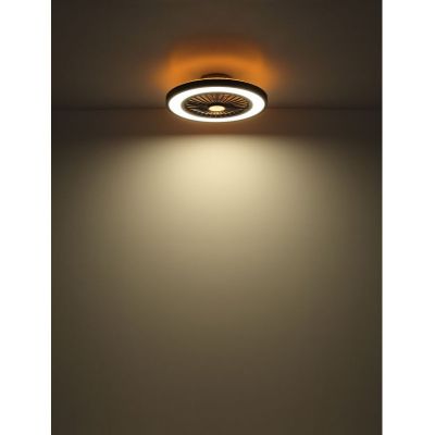 Globo Lighting Blizzak lampowentylator podsufitowy 1x45 W biała-czarna 03653