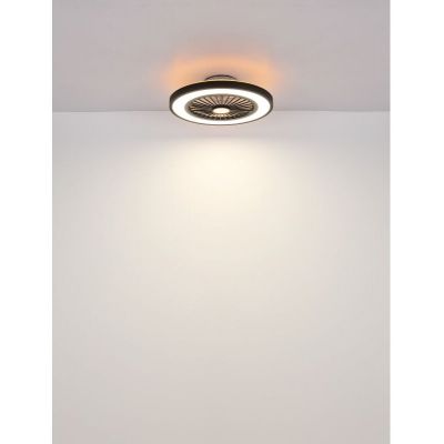 Globo Lighting Blizzak lampowentylator podsufitowy 1x45 W biała-czarna 03653