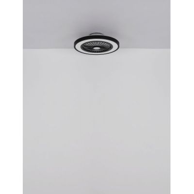 Globo Lighting Blizzak lampowentylator podsufitowy 1x45 W biała-czarna 03653