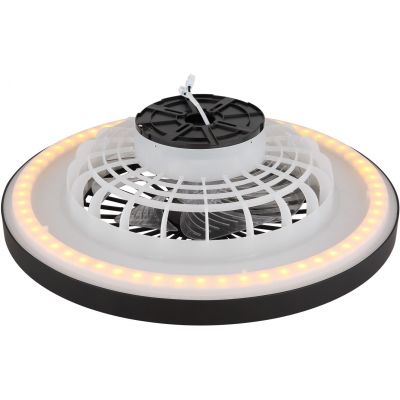 Globo Lighting Blizzak lampowentylator podsufitowy 1x45 W biała-czarna 03653