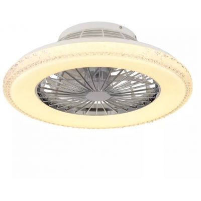 Globo Lighting Corusso lampowentylator podsufitowy 1x40 W biała-chrom 03654