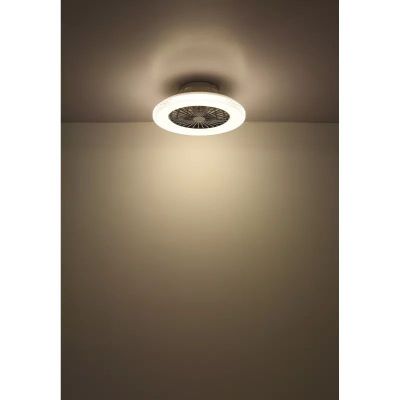 Globo Lighting Corusso lampowentylator podsufitowy 1x40 W biała-chrom 03654