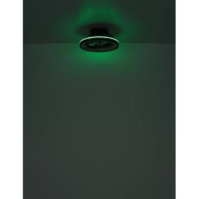 Globo Lighting Deanne lampa podsufitowa z wentylatorem 1x40 W czarna 03665