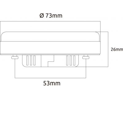 Globo Lighting Bulb żarówka LED 1x6 W 1800 K GX53 10162