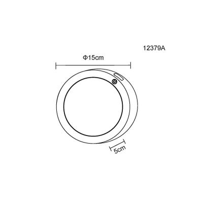 Globo Lighting Lasse kinkiet 1x1,2 W czarny 12379A