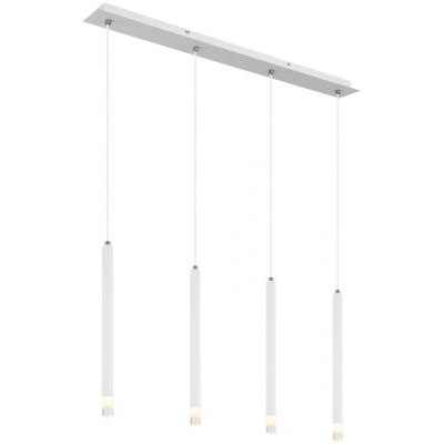 Globo Lighting Ryan lampa wisząca 4x4 W biała 15629W-4