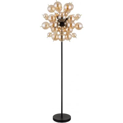 Globo Lighting Udo lampa stojąca 6x25 W czarna-złota-bursztynowa 15633SA
