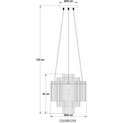 Globo Lighting Gorley lampa wisząca 5x40 W złota 15698H2M
