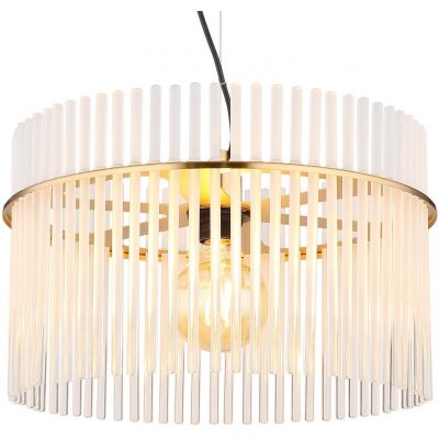 Globo Lighting Gorley lampa stołowa 1x40 W biała-przezroczysta-złota 15698TM