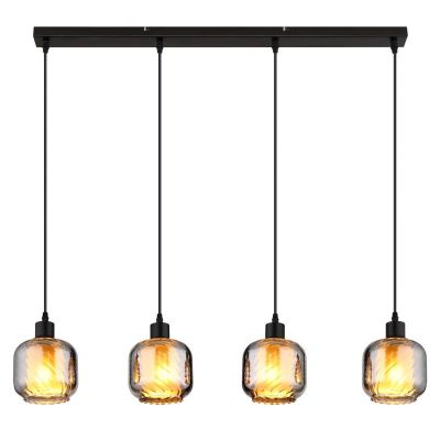 Globo Lighting Xia lampa wisząca 4x25 W czarna 15754-4H