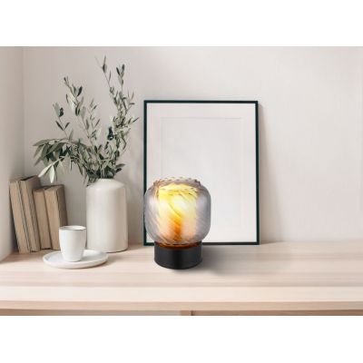 Globo Lighting Xia lampa stołowa 1x25 W czarna 15754T