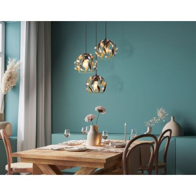 Globo Lighting Mika lampa wisząca 3x40 W czarna 15759-3HR