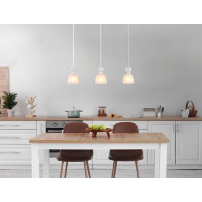 Globo Lighting Massey lampa wisząca 3x40 W biała 15769W-3