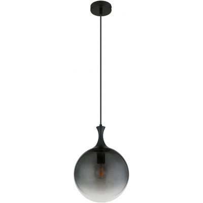 Globo Lighting Dalton lampa wisząca 1x10 W czarna-przydymiona 15885H