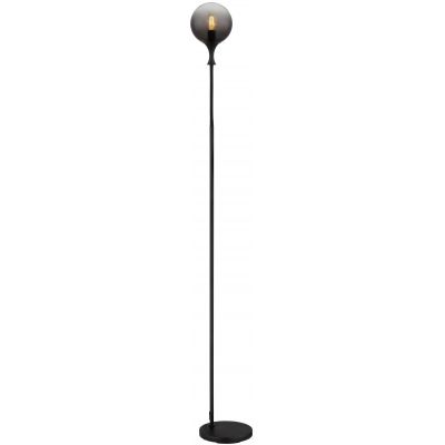 Globo Lighting Dalton lampa stojąca 1x10 W czarna-przydymiona 15885S