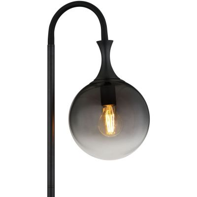 Globo Lighting Dalton lampa stojąca 1x10 W czarna-przydymiona 15885S