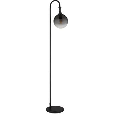 Globo Lighting Dalton lampa stojąca 1x10 W czarna-przydymiona 15885S